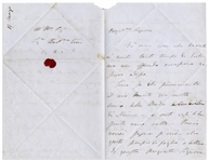 Mary Shelley Autograph Letter Signed Regarding Letters Written by Her Late Husband, Percy Shelley -- ''...I would truly love to see these letters of my husband again, if they indeed exist...''